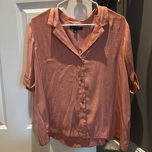Coral button down